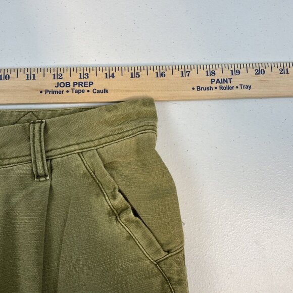 Free People Utility Pants Women's Size 26 Green Cotton Casual Comfort - Picture 6 of 13